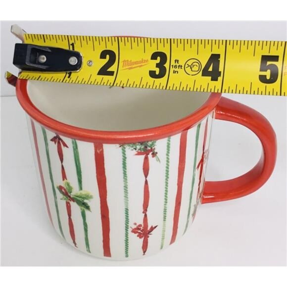 Coffee Mug Boston International - 14 Oz. Ceramic - Christmas Green New - Picture 4 of 5